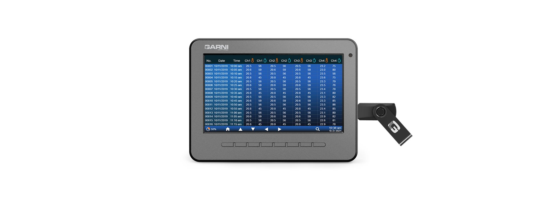 Built-in USB port GARNI 3015 Arcus